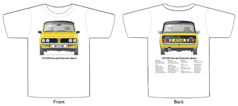 Triumph Dolomite Sprint 1973-80 T-shirt Front & Back